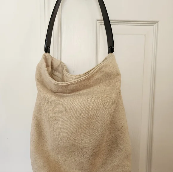 Esprit Tote Canvas Gauze/Leather Handle - Picture 2 of 6